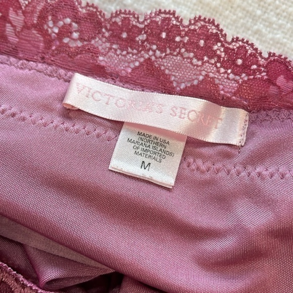 Victoria’s Secret pink lacy, silky Cami tank, sexy‎ size medium used - Picture 7 of 9